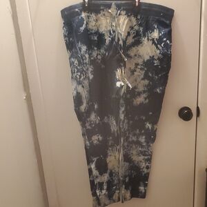 Thrill Blue and White Tie-Dye Pants